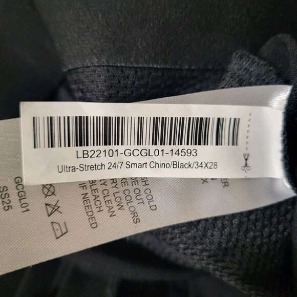 Quince Mens Ultra Stretch 24/7 Smart Chino Pants Black 34X28 Solid Neutral - Picture 5 of 10